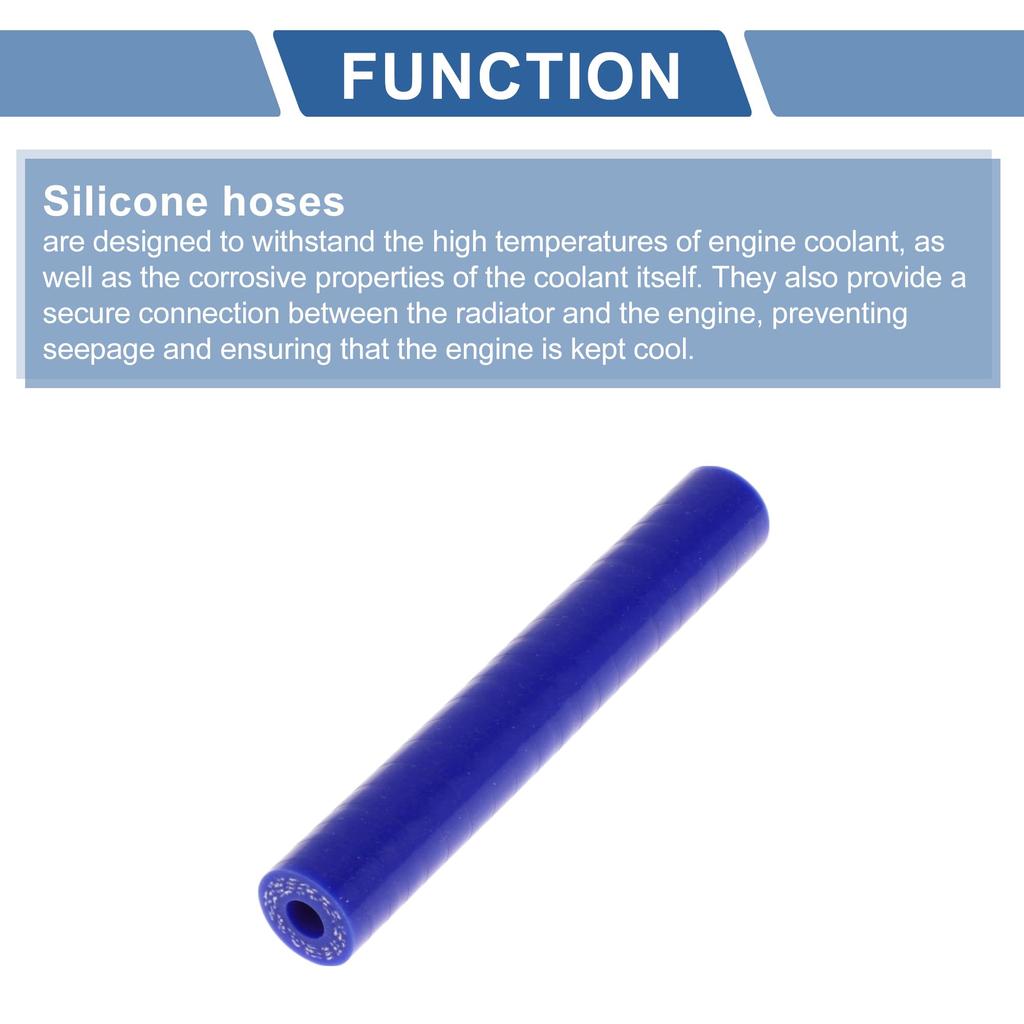 ACROPIX 6mm Straight Coupler Silicone Hose 3 Layer Cloth Intercooler Heater Turbo Charger Air