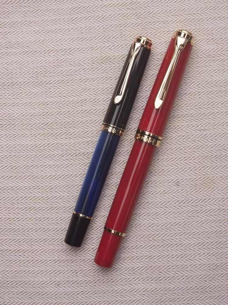 Pluma Estilográfica ADMOK J400 de Pistón Acrílico Schmidt Suave Plumín #5 EF/F/M Plumas de Tinta de Escritura de Oficina de Negocios de Gama Alta Papelería Escolar