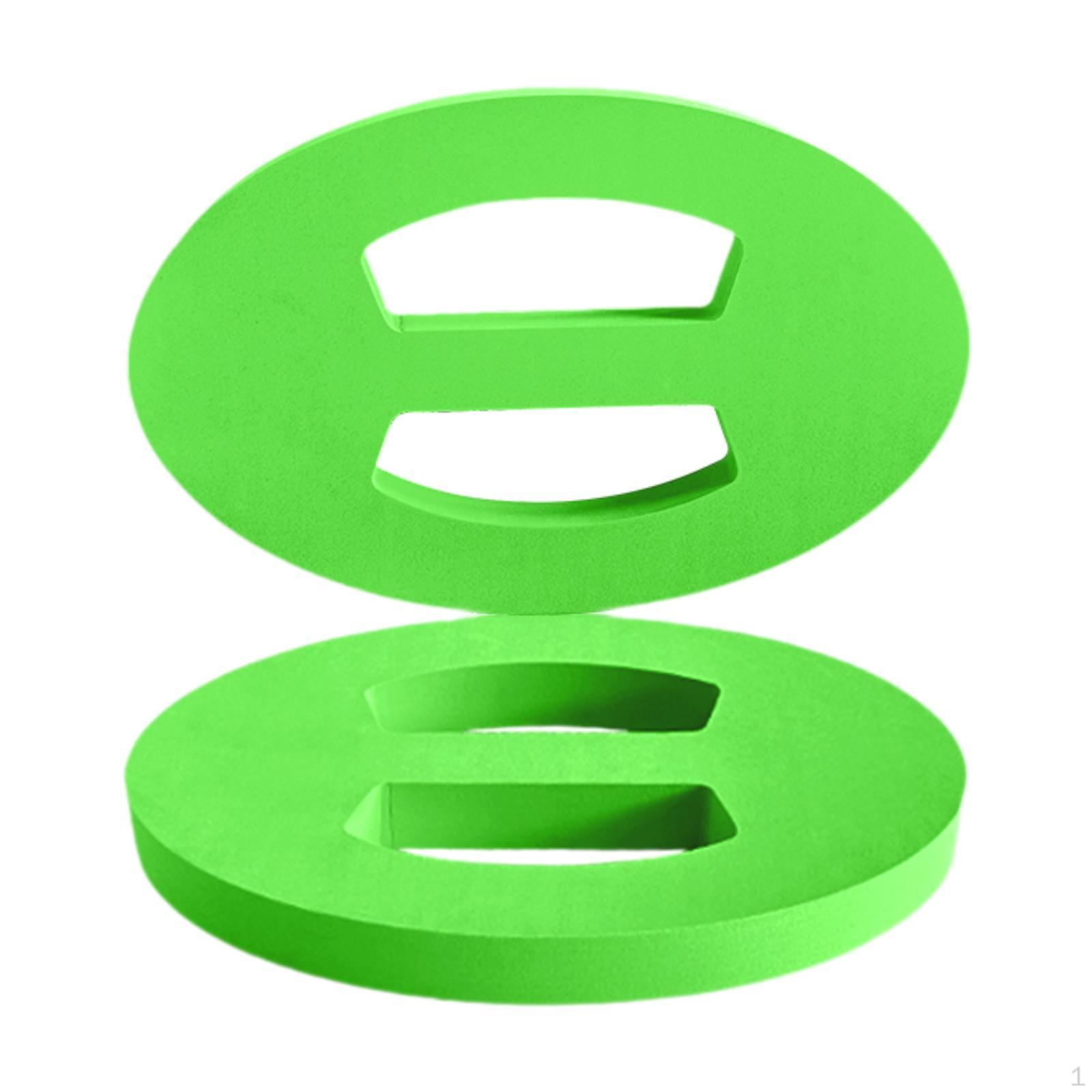 

2 шт. Плавательная доска-поплавок для рук Овальная доска для плавания для мальчиков и девочек для упражнений зелёный