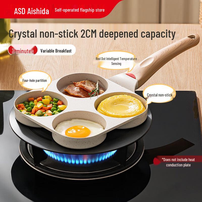 ASD Non-Stick Multi-Hole Breakfast Frying Pan