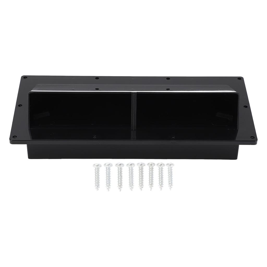 RV Range Hood Vent Cover with Lockable Clip Exterior Vent Cover for RV Trailer Boat Marine Yacht Black