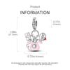 Charms Platapink Telephone Heart Envelope Beads Fit Originalbracelets Charms For Women Jewelry Diy Making Gifts