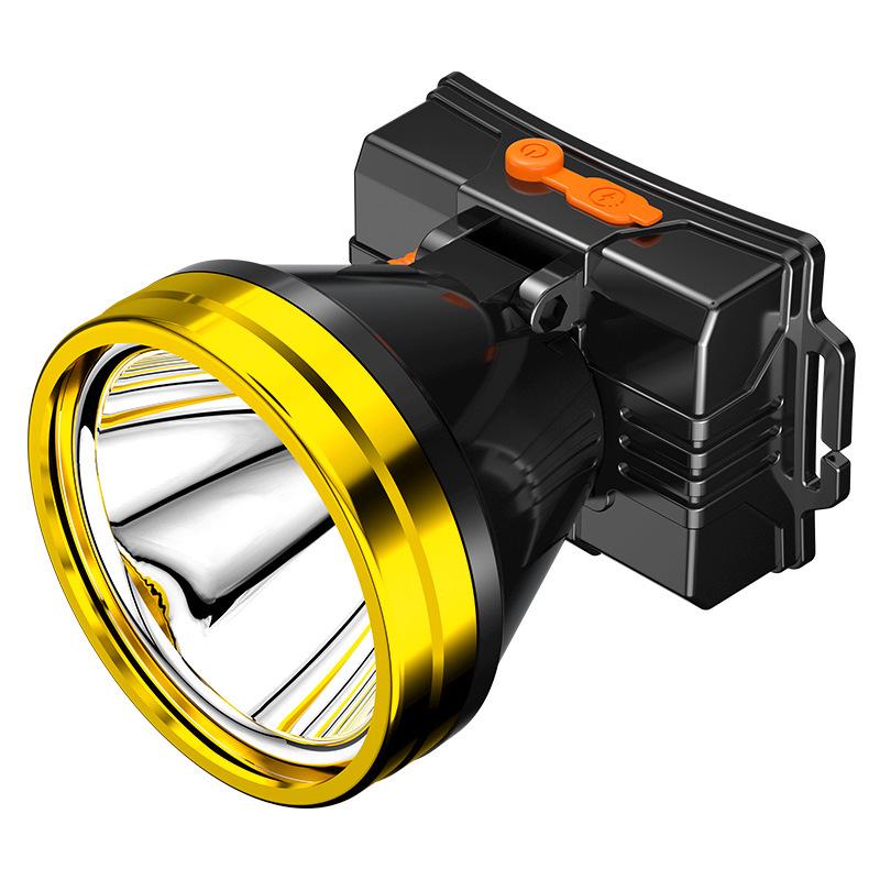 High-Brightness Rechargeable LED Headlamp for Night Fishing, Mining, Camping, and Outdoors
