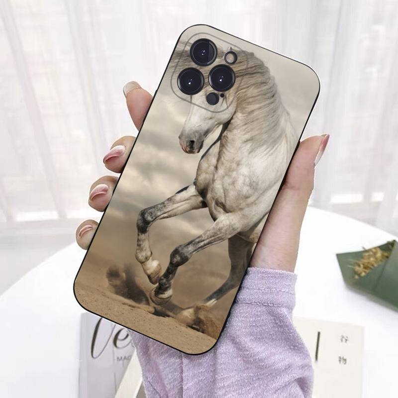 

Чохол для телефону Running Horse для iPhone 8 7 6 6S Plus X SE 2020 XR XS 14 11 12 13 Mini Pro Max Mobile Case iphone 14 plus
