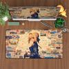 Office Keyboard Mat Anime Violet Evergarden Mouse Pad Large Gaming Computer Accessories Nonslip Desk Mat Table Protector Carpet