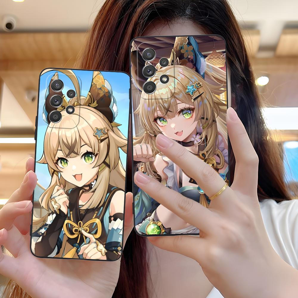 Game GI Kirara Mobile Phone Case for Samsung Galaxy A56 55 54 53 52 51 36 35 34 23 16 15 5G Colorful Cover Pretty Cover Luxury