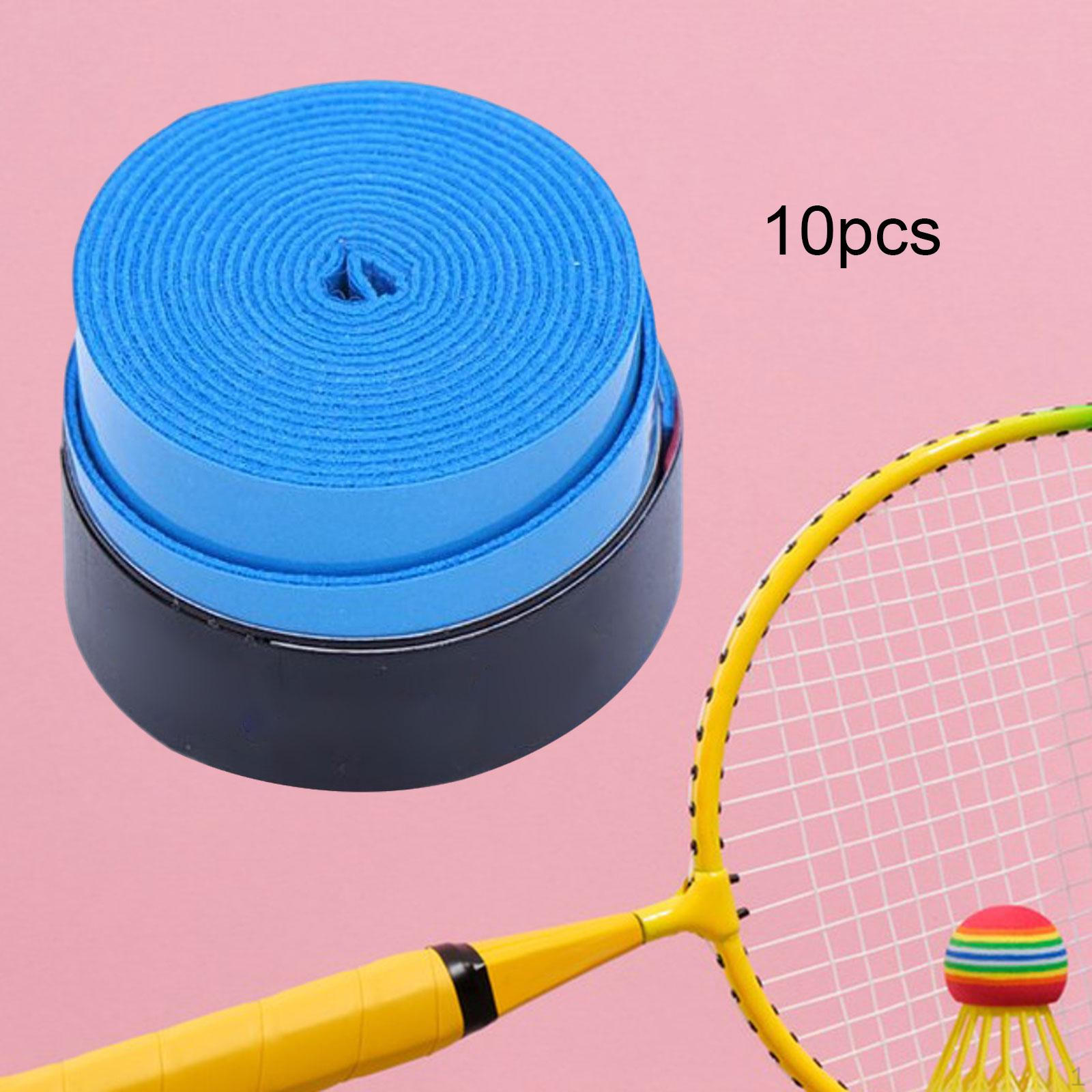 

10 шт., лента для теннисной ракетки, противоскользящая ручка для бадминтона, ракетка для пиклбола, Blue