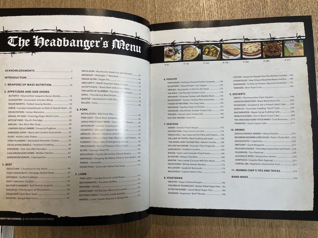 [USED] HELLBENT FOR COOKING: A cookbook created by evil metalheads.