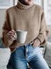 Women's 2026 High Neck Autumn/Winter Chunky Knit Sweater - European & American Style