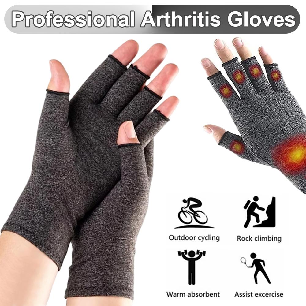 Compression Arthritis Gloves Men Women Cotton Joint Pain Relief Wrist Support Hand Brace Therapy Wristband Compression Gloves
