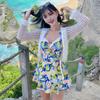 Swimsuit Women Hot High-end One-piece Skin-covering Slimming Seaside Vacation Swimming Pool