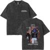 T-shirt Grafica Vintage Lavata Crystal Castles Uomo Donna Retro Gotica Rock Oversize T-shirt Maschile Cotone di Alta Qualità