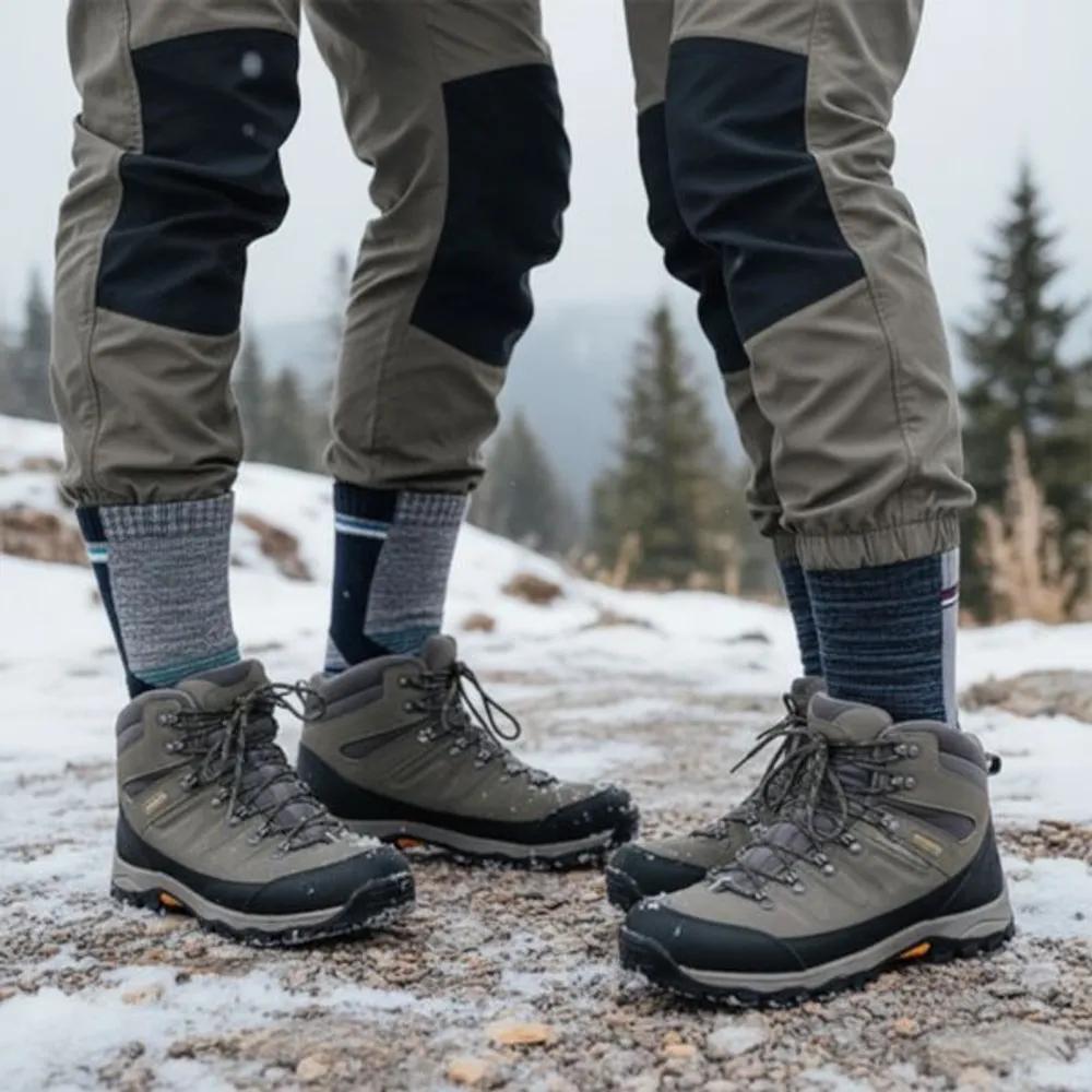 Men s Fleece-Lined Full-Rip Socks Leo 5 Pairs Outdoor Thermal Winter Socks Leo 5-legged