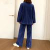 Women's Fashionable, Comfortable, Loose,fitting Top And Wide,leg Pants Casual Suit