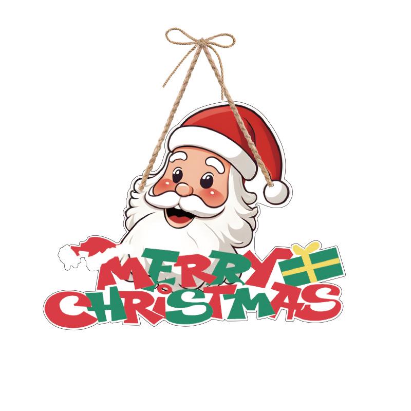 Newins Style Christmas Door Hanger: Creative Paper Pendant Ornament for Festive Atmosphere