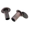200 Degree Oil Rubbed Bronze 16mm Peep Hole Solid Brass Security for 1.57 To 2.56 Inch Doors Home Office Hotel Heavy Duty Rotating Privacy Cover