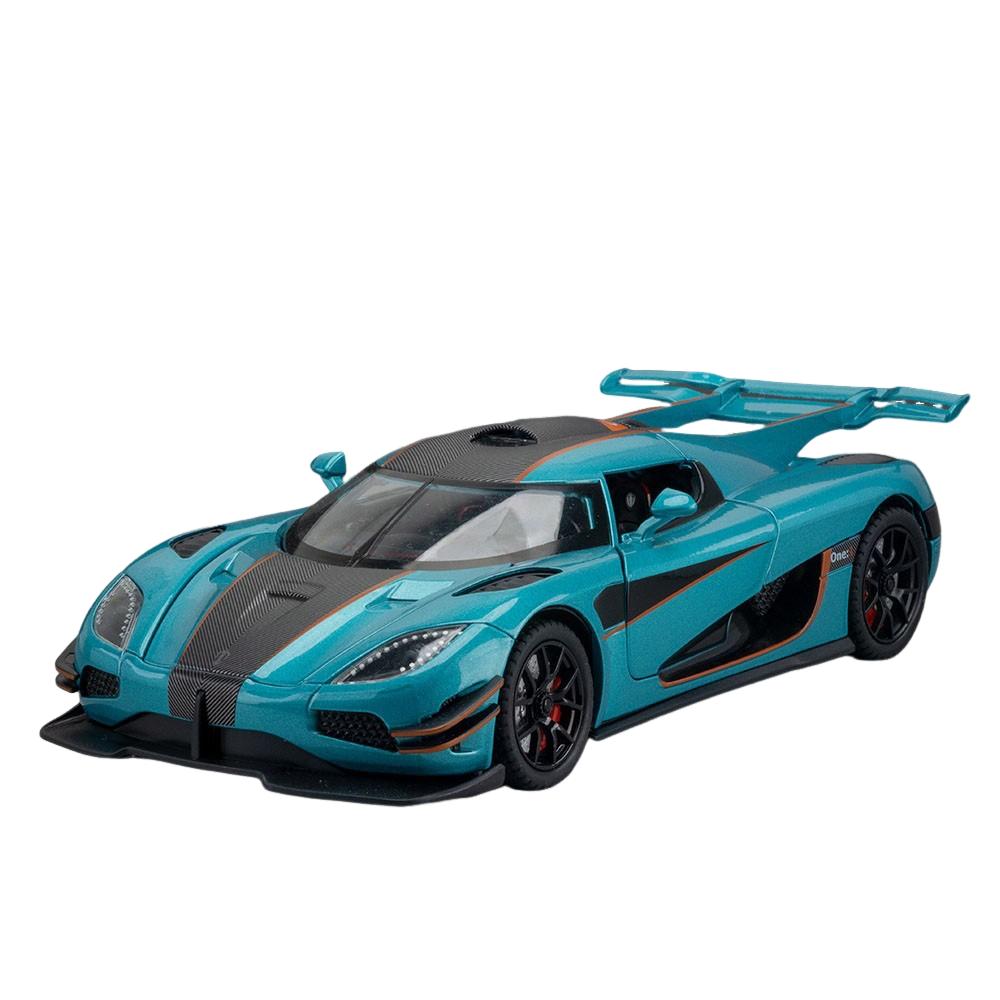 1:24 ONE-1 Miniature Toys Cars Alloy Diecast Models Pull Back Vehicles 4 Doors Opened Sports Car Toddler Toys For Kids Gifts