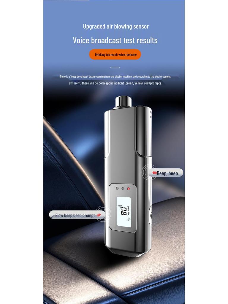 MR689 Portable Breathalyzer for Personal Alcohol Testing