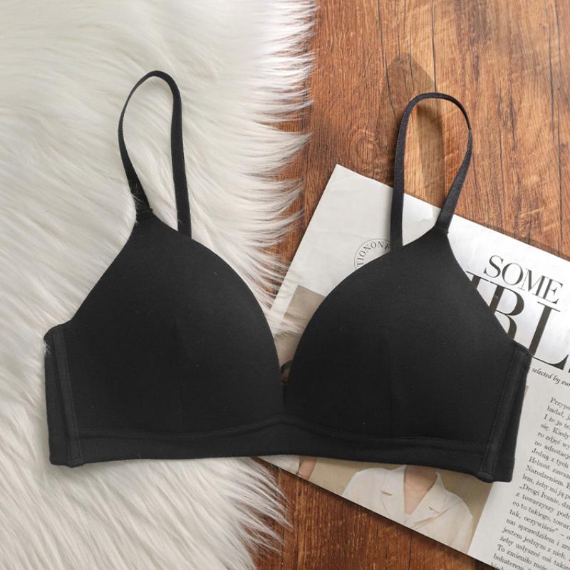 

Новое бесшовное женское нижнее белье, сексуальный бюстгальтер Push Up с глубоким V-образным вырезом, беспроводное нижнее белье карамельного цвета с регулируемым ремешком, удобный бюстгальтер XL чёрный
