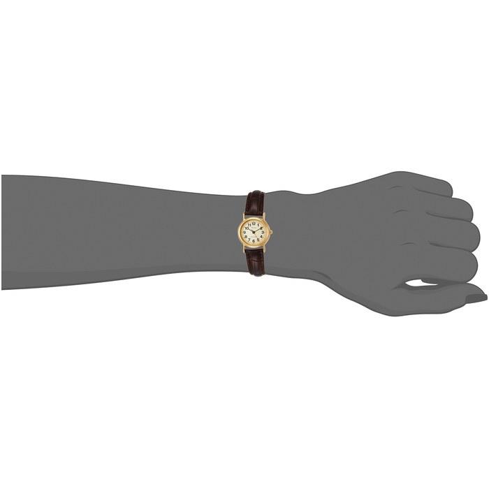 [Citizen Q&Q] Watch Analog Waterproof Leather Strap QA63-103 Women's Brown Gold