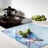 Glass Kitchen Cutting Board With Tropical Orchids Graphic 60X52 Cm