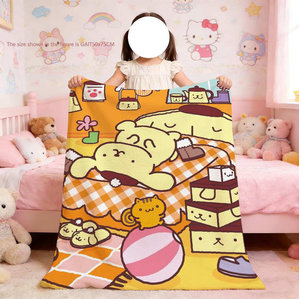 

P-Pompompurin Cute Blanket For Soft Throw Blanket for Picnic Bed Sofa Home Bedroom Cozy Warm Comfortable 75x90cm