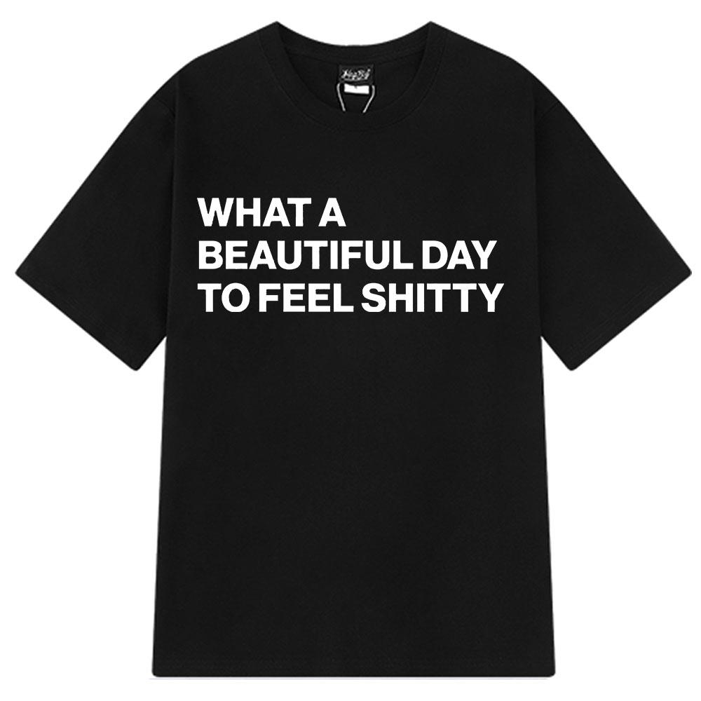 

What A Beautiful Day Fashion Print T-Shirt Singer LAUREN SPENCER SMITH Tshirts Men Women Cotton Harajuku Casual Hip-hop T-shirt 3XL