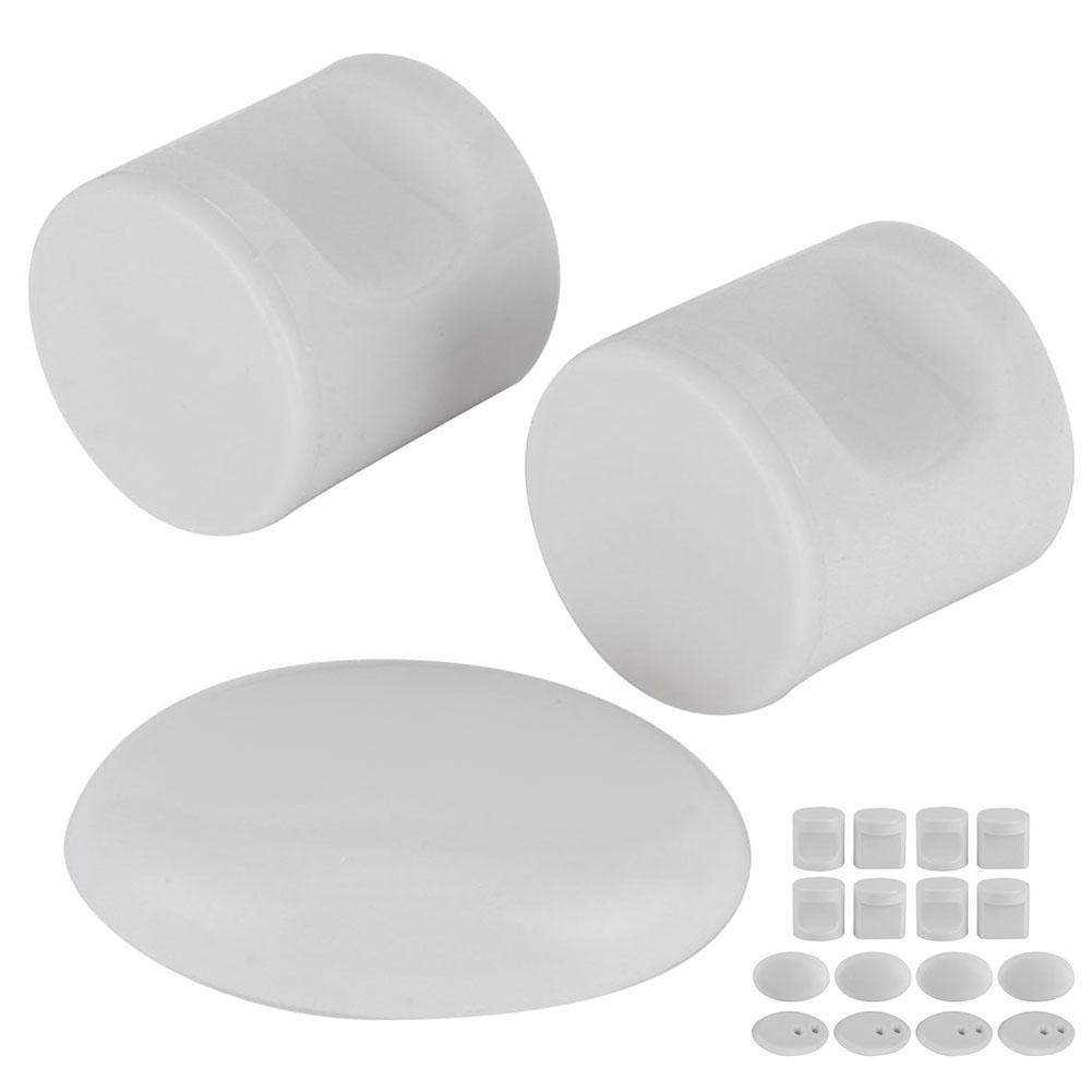Set da 4 Pomelli per Porta Scorrevoli per Doccia Domestica Maniglie per Porte in Vetro per Bagno Ferramenta (L38)Maniglia L38W