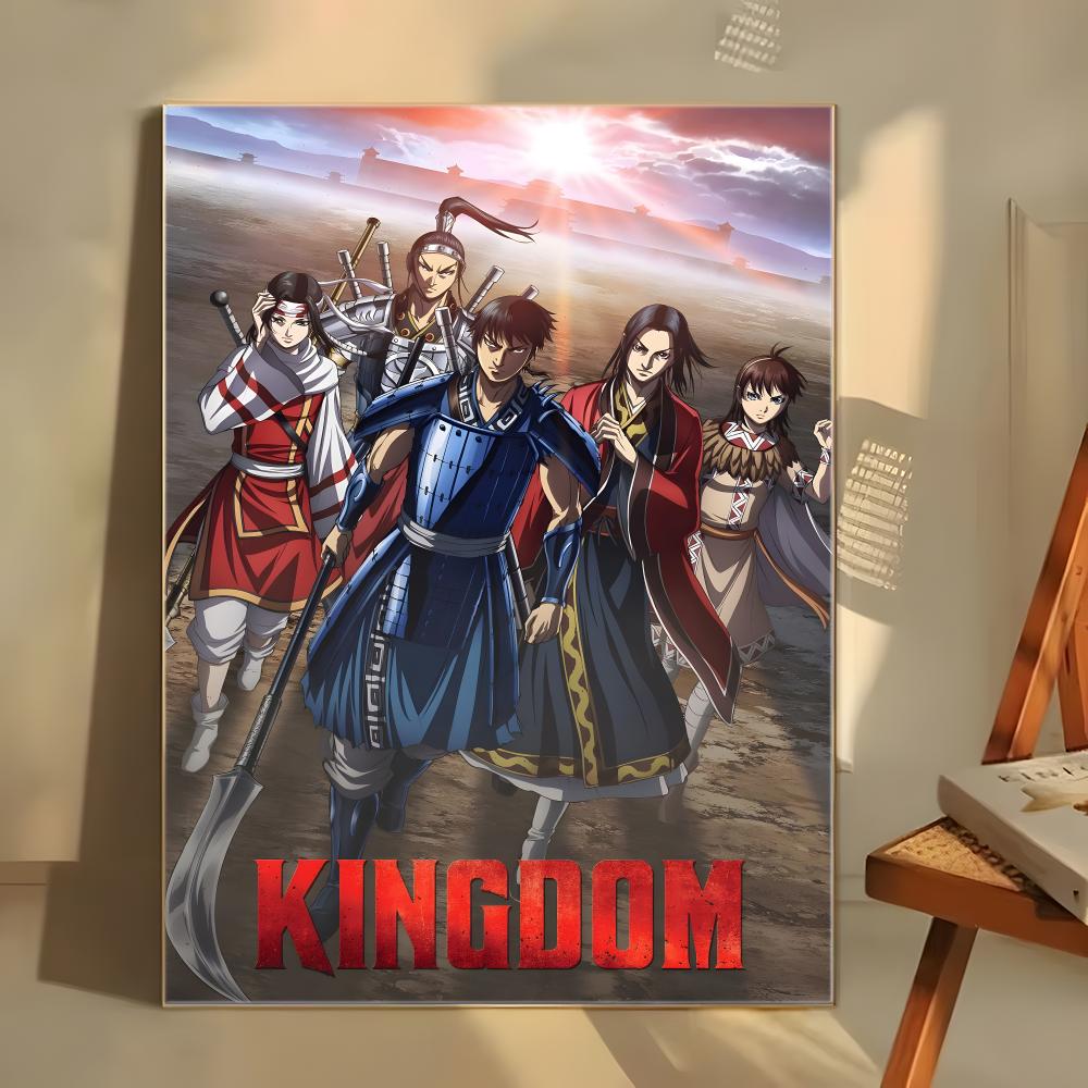 Anime K-Kingdom Poster  Self-adhesive Art Waterproof Paper Sticker Coffee House Bar Room Wall Decor