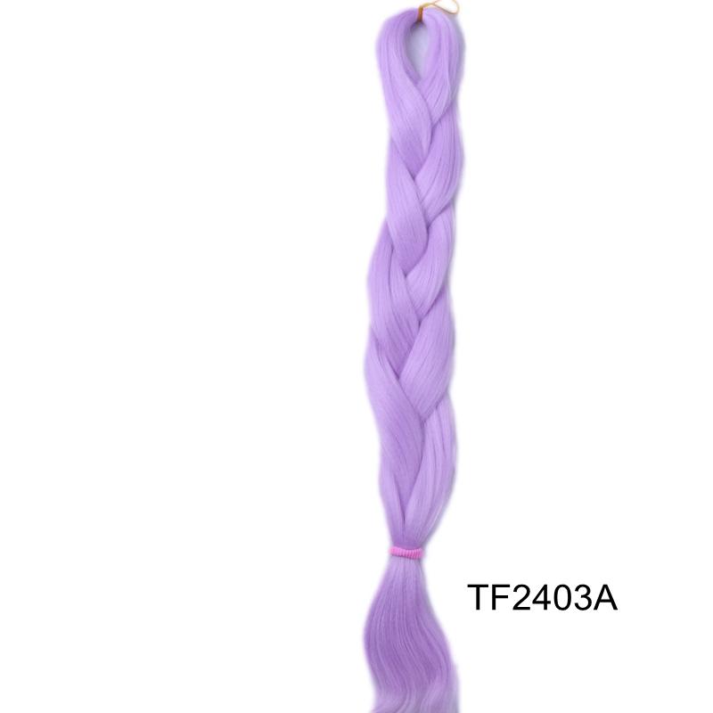 Große Menge auf Lager 24 Zoll 80g Weiche Seidige Synthetische Haarverlängerungen für Häkelzöpfe Haarherstellung Jumbo Braiding Synthetisch
