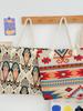 Mandala Canvas Shoulder Bag With Embroidery For Daily Use