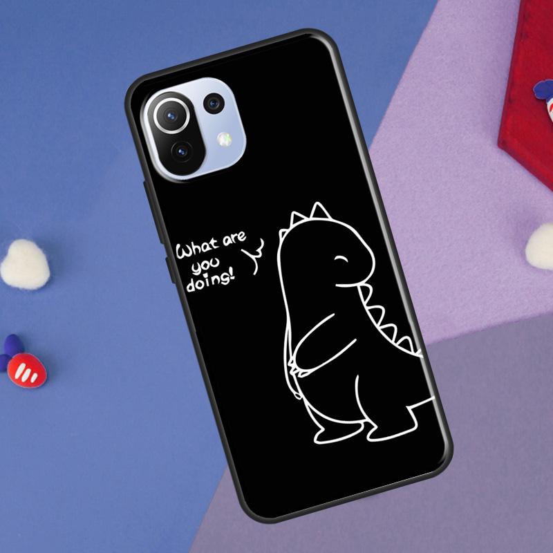 Couple Matching Cute Dinosaur Cover For Xiaomi 14 Ultra 13 11T 12T 13T 14T Pro POCO X7 X6 Pro X3 X5 F3 F5 M6 F6 Pro Case