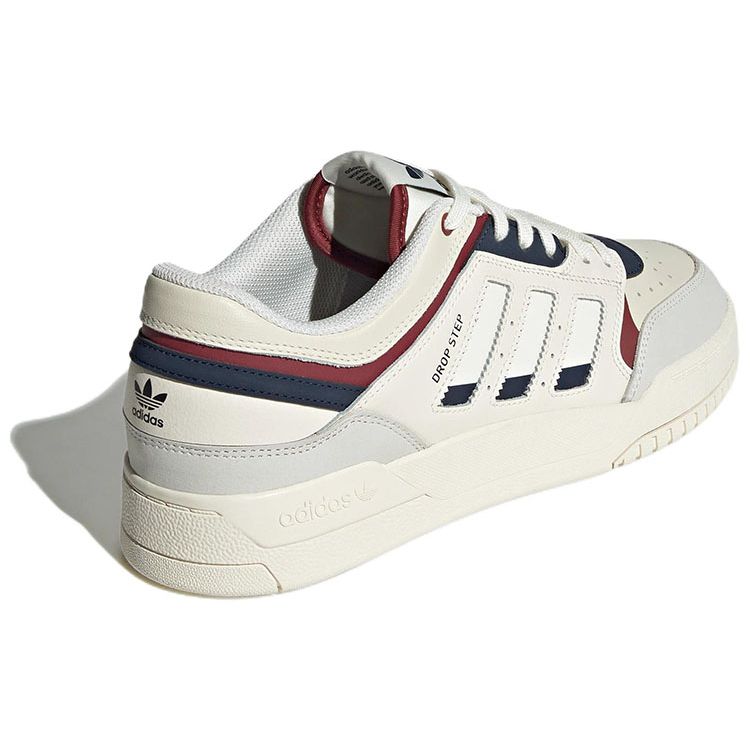 Adidas Originals Drop Step Low Leather Suede Non-Slip Shock Absorbing Durable Lightweight Low-Top Skate Shoes Unisex Sneakers Beige GW9728