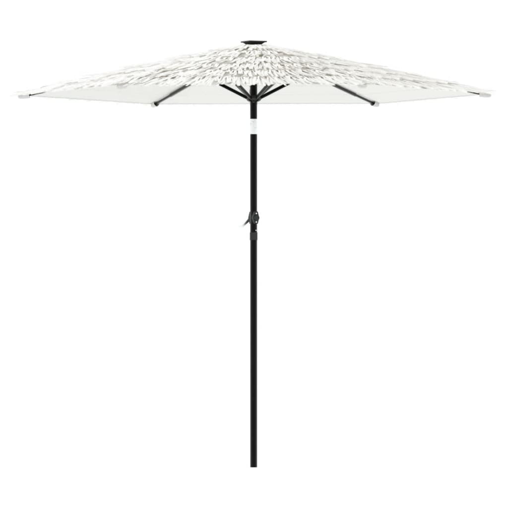 White Sun Umbrella with Steel Pole 223 x 223 x 213 cm
