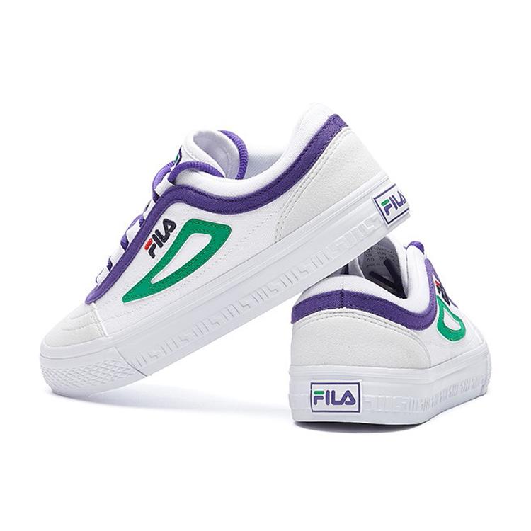 New FILA Light Weight Casual Shoes White/Green/Purple Women's F12W034423FWG
