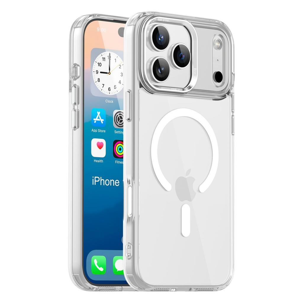 For iPhone 17 Pro Max Case Compatible with MagSafe TPU+PC Transparent Phone Cover