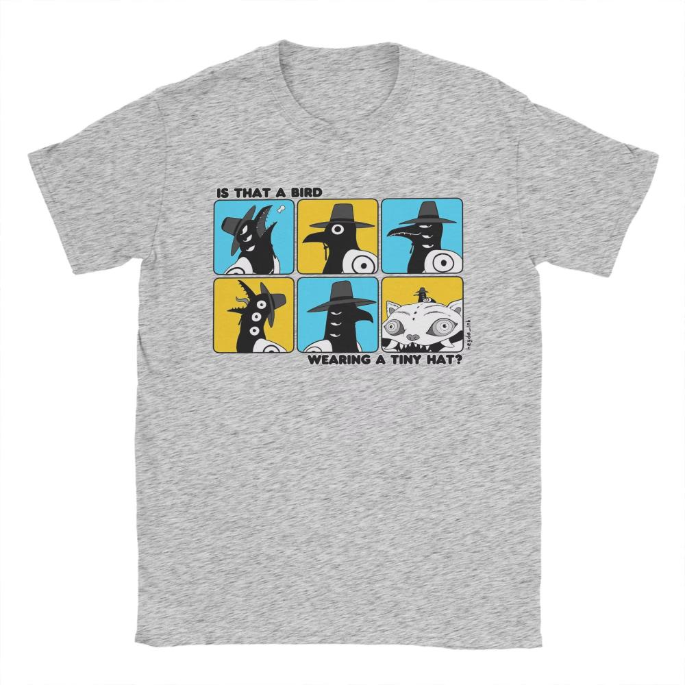 Is That A Bird Wearing A Tiny Hat Kpop Demon Hunters Cotton T Shirt Men's Summer Women T-Shirt O Neck Hippie Shirt Oversize Tops