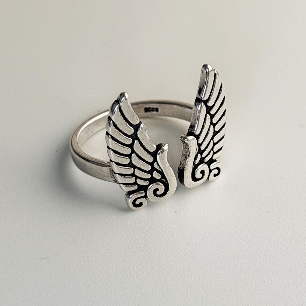 Xiaomi BF CLUB 925 Sterling Silver Ring For Women Jewelry Retro Star Wing Open Vintage Handmade Ring Allergy For Party Birthday Gift