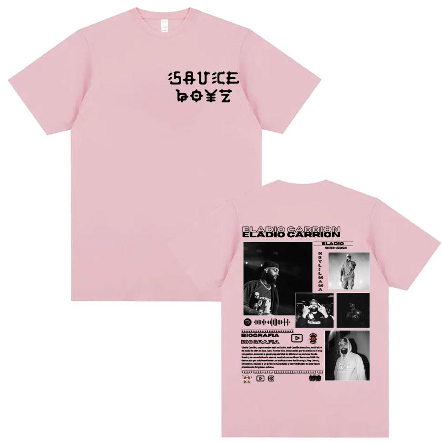 Rapper Eladio Carrion Album Cover T Shirts Men Womens Clothing Hip Hop Style Vintage T Shirt Casual Cotton High Quality Tshirt