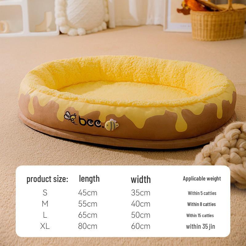 Cross-Border Dog Bed: Cozy Autumn/Winter Nest for Small Dogs & Cats
