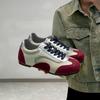 Cowhide Version~ Color Matching Versatile Leather Inner Height Increase German Training Shoes Women's Soft-soled Sports Forrest Gump Shoes Casual and