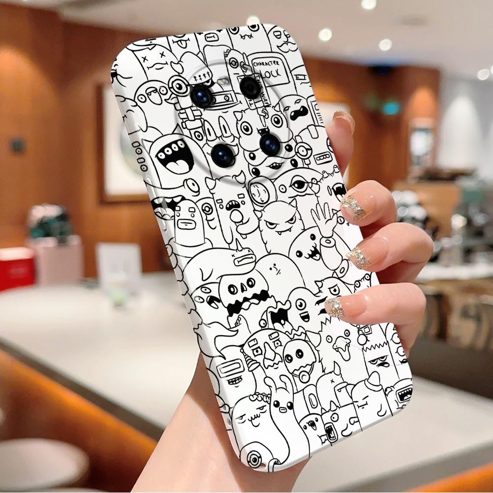 All-inclusive Film Phone Case Cartoon Fashion Design Hard Shell Full Cover Camera Protection Case for iPhone Huawei Honor Vivo Google