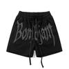 DRIPX Rhinestone Shorts Short pants Men Women Black Gray Sports Short Pants Beach Holiday Shorts