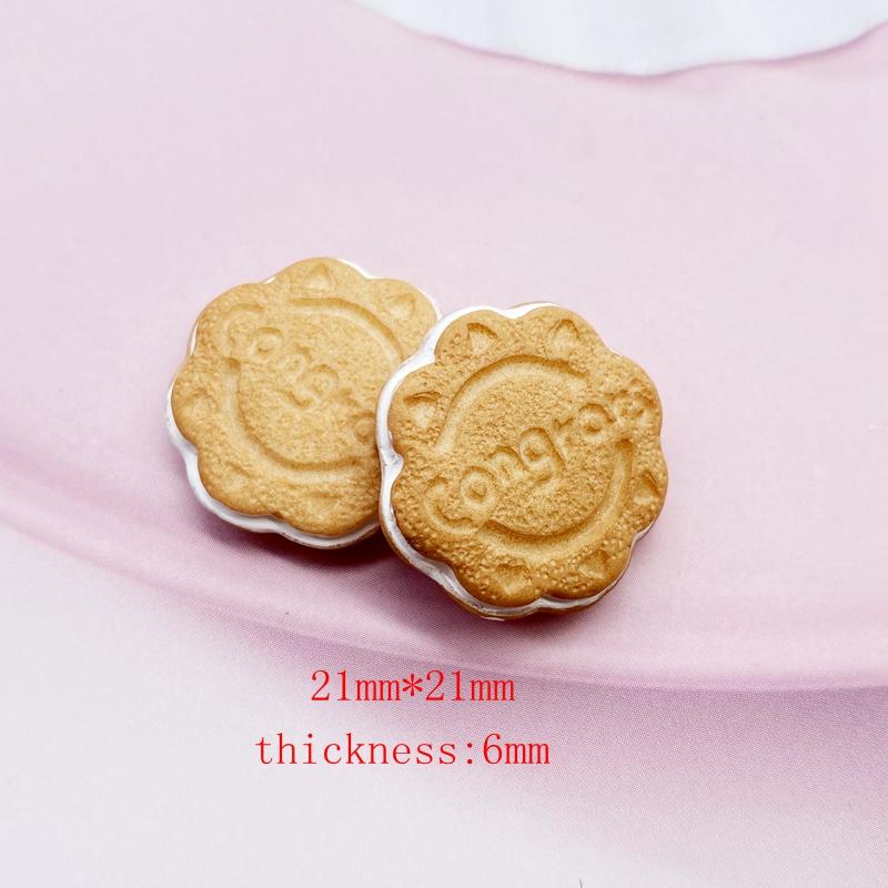 7/14Pcs Cute Mixed Simulated Mini biscuit Flat back Resin Cabochons Scrapbooking DIY Jewelry Craft Decoration Accessorie F16