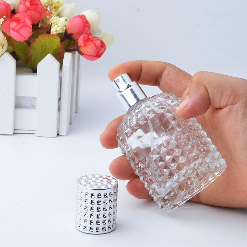 1/3PCS Women Perfume Spray Bottles 30ML/50ML Portable Travel Refillable Atomizer Pineapple Shape Transparent Spray Bottle Unisex