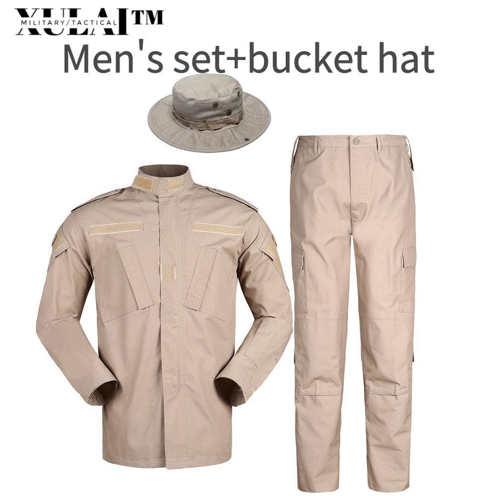 

Хаки Спецодежда Рибстоп Костюм Блузка Брюки-карго Комплект Униформа безопасности с кепкой 2XL