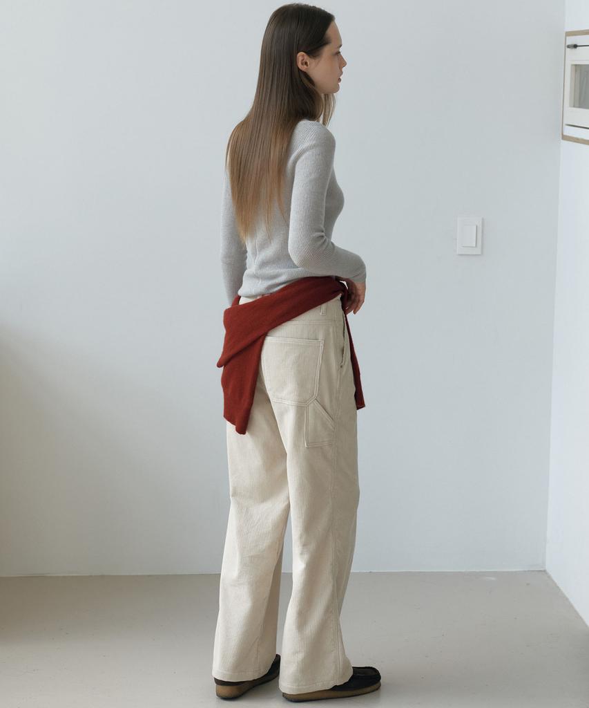 AHWE Corduroy Wide Pants_Ivory