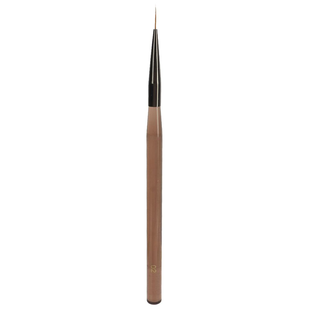 Nail Liner Brush Professional Rough Rod Nail Art Drawing Brush Transparent Coffee
