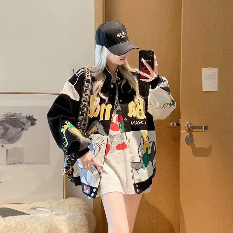 2024 Herren High Street Trend Jacke im Hongkong-Stil - Frühling/Herbst Harajuku & Koreanischer Loose Fit