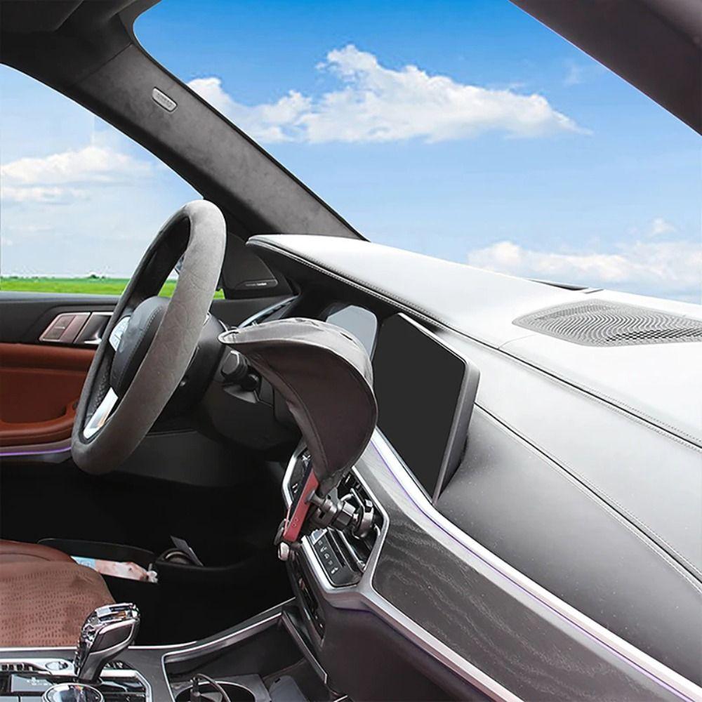 Adjustable Angle Phone Umbrella Silver-Coated Fabric Car Phone Holder  Rain Protection